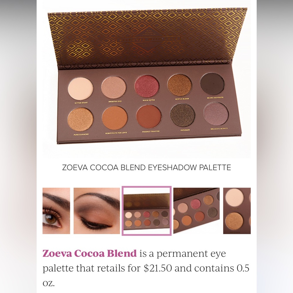 Zoeva cocoa blend palette